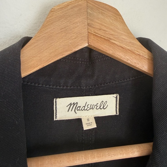 Madewell Signature Coverall Jumpsuit 100% Cotton Denim in Black - Picture 10 of 11